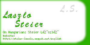 laszlo steier business card